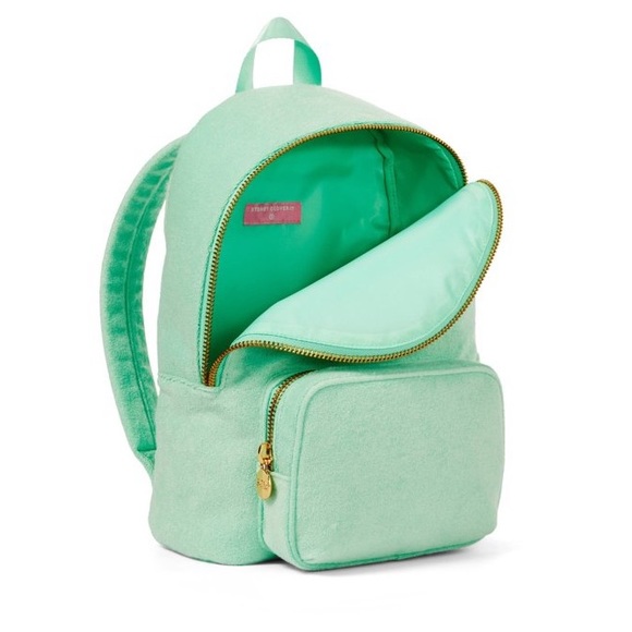 STONEY CLOVER LANE X Green Terry Cloth Embossed Backpack main image 4